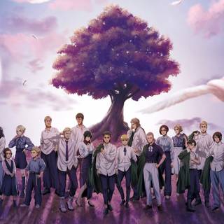 Attack On Titan tree wallpaper