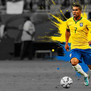 Brazil soccer 4k wallpaper
