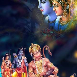 Rama Hanuman wallpaper