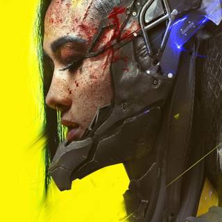 Cyborg 4k phone wallpaper