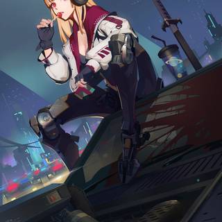 Cyborg 4k phone wallpaper