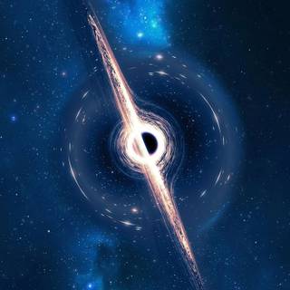 iPhone black hole wallpaper