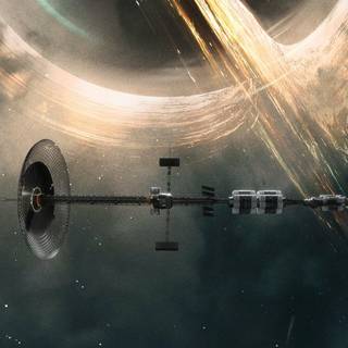 iPhone black hole wallpaper