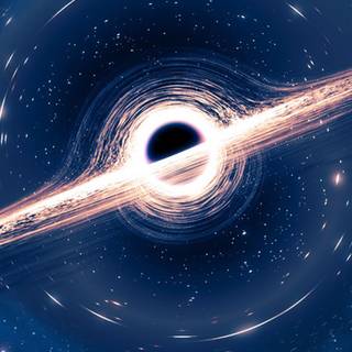 iPhone black hole wallpaper