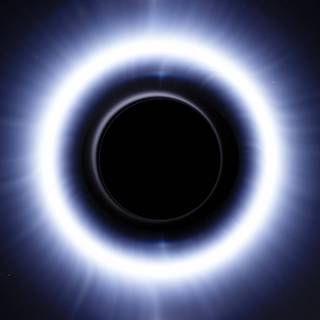 iPhone black hole wallpaper