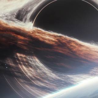 iPhone black hole wallpaper