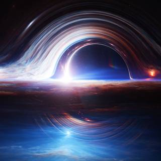 iPhone black hole wallpaper