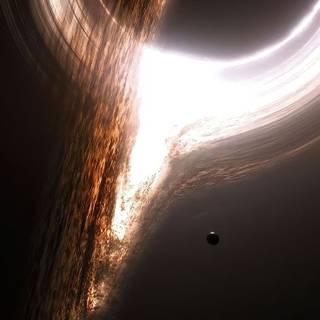 iPhone black hole wallpaper