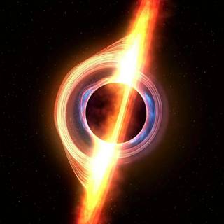 iPhone black hole wallpaper
