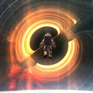 iPhone black hole wallpaper