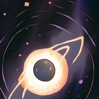 iPhone black hole wallpaper