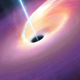 iPhone black hole wallpaper