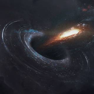iPhone black hole wallpaper