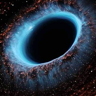 iPhone black hole wallpaper