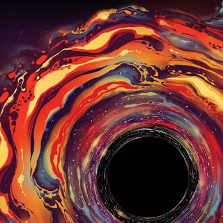 iPhone black hole wallpaper