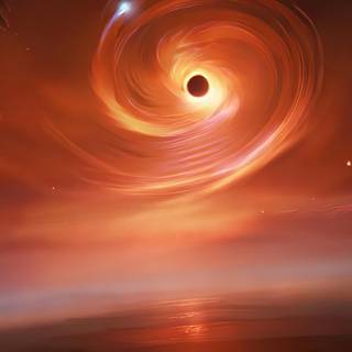 iPhone black hole wallpaper