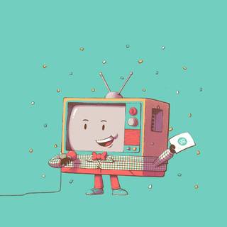 Aesthetic cartoon phone wallpaper