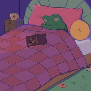 Aesthetic cartoon phone wallpaper