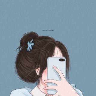 Phone selfie wallpaper