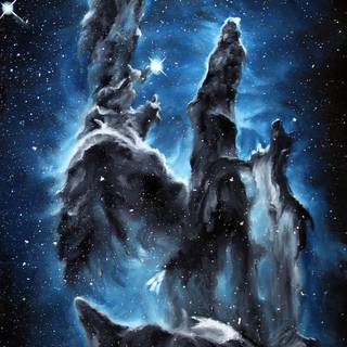 Pillars of Creation iPhone wallpaper
