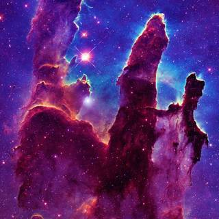 Pillars of Creation iPhone wallpaper