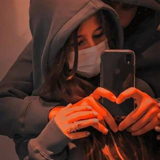 Phone selfie wallpaper