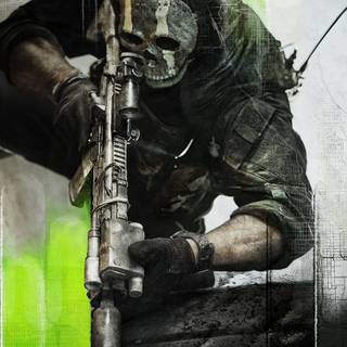 Ghost MW2 iPhone wallpaper