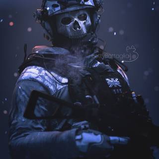 Ghost MW2 iPhone wallpaper