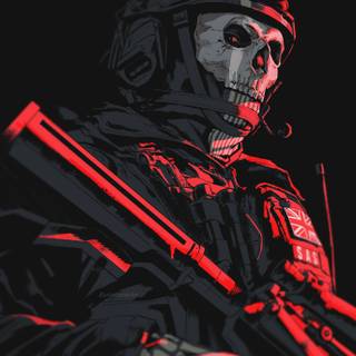 Ghost MW2 iPhone wallpaper