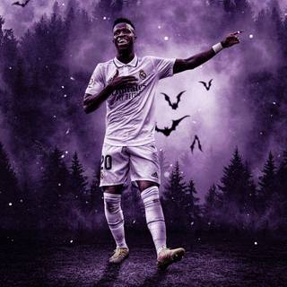 Vini Jr phone wallpaper