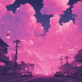 Lofi clouds wallpaper