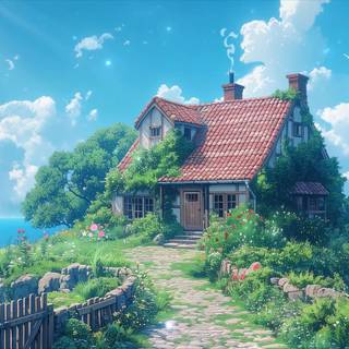 Lofi clouds wallpaper