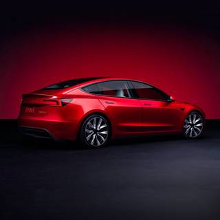 Tesla model 3 highland wallpaper