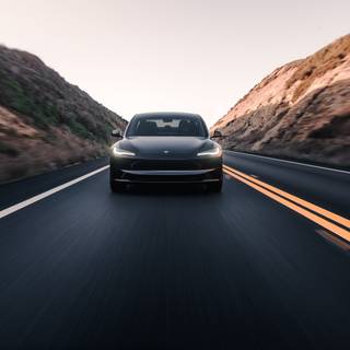 Tesla model 3 highland wallpaper