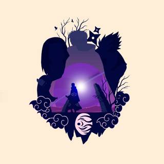 Obito minimalist wallpaper