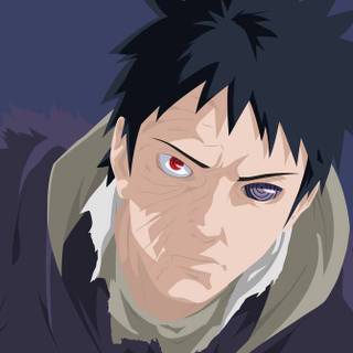 Obito minimalist wallpaper