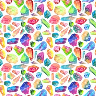 Rainbow crystal wallpaper