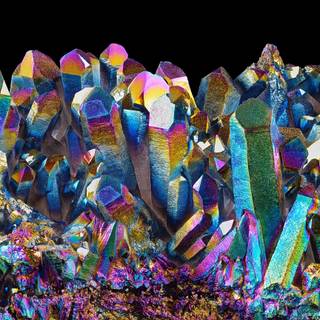 Rainbow crystal wallpaper