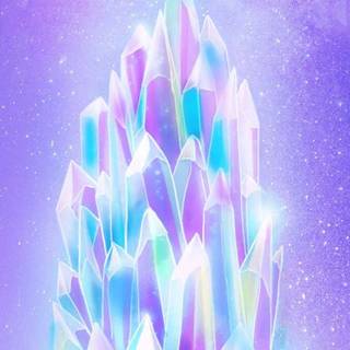 Rainbow crystal wallpaper