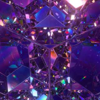 Rainbow crystal wallpaper