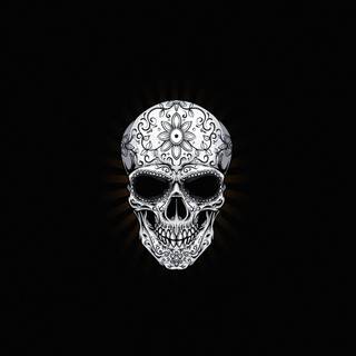 Skeleton black wallpaper