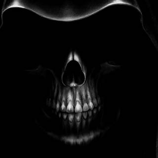Skeleton black wallpaper
