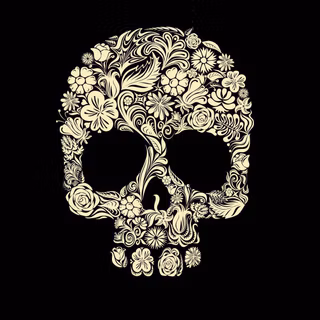 Skeleton black wallpaper