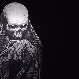 Skeleton black wallpaper