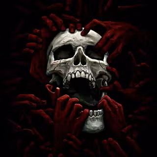 Skeleton black wallpaper