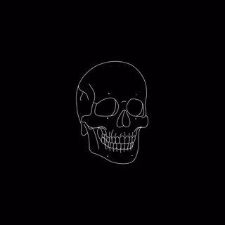 Skeleton black wallpaper