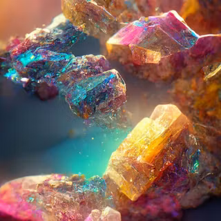 Rainbow crystal wallpaper