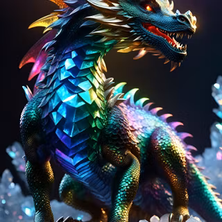 Rainbow crystal wallpaper