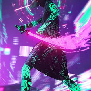 iPhone 4k Cyberpunk wallpaper