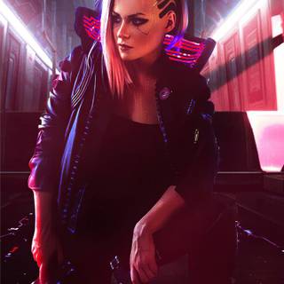 iPhone 4k Cyberpunk wallpaper